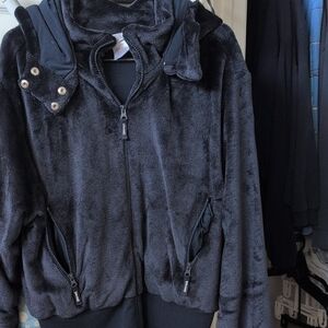 Spalding Navy Teddy Jacket